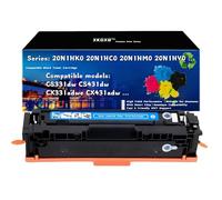 Compatible Toner for Lexmark CS331dw CS431dw CX331adwe CX431adw - 20N2HK0 20N2HC0 20N2HM0 20N2HY0 Black Cyan Magenta Yellow - Standard/High Yield with Chip - 20N0W00 Waste Bottle