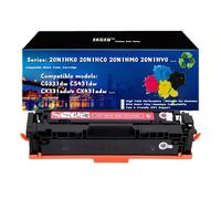 Compatible Toner for Lexmark CS331dw CS431dw CX331adwe CX431adw - 20N2HK0 20N2HC0 20N2HM0 20N2HY0 Black Cyan Magenta Yellow - Standard/High Yield with Chip - 20N0W00 Waste Bottle