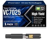 Compatible VC7025 (106R03737 106R03738 106R03739 106R03740) Toner Cartridges with chip High Yield High Capacity Work for Xerox VersaLink C7020 C7025 C7030