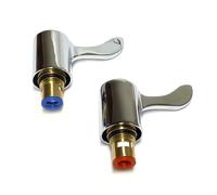 Compatible VS01-C24 Cartridge Pair and Chrome 24 Spline Handle Reviver Set for Bristan 3" Lever Range Kitchen Basin Mixer BLH251