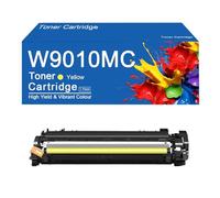 Compatible W9010MC 4Color Toner Cartridge Replacement for HP Color LaserJet Managed E85055dn Printers, High Yield 35000 Pages,W9010MC-Yellow