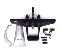 Compatible with 1:72 Scale Alloy Die-Cast Airplane Model WWII USA Air Force P-61B Black Widow Fighter Aircraft for Enthusiasts