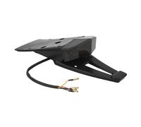 Compatible With 12V Motorcycle LED Tail Light Rear Fender Stop Brake Lights License Plate Light Bracket Holder Compatible With Dirt Bike Motorbike(Black)