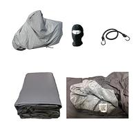 COMPATIBLE WITH 1584 FLSTN SOFTAIL DELUXE ABS MOTORCYCLE COVER FLEECE COVER 100% WATERPROOF ANTI-HAIL 250G XXL COAT FOR MAXISCOOTER AND MAXIMOTO MOTORCYCLES 296X105X127
