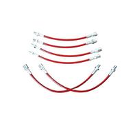 Compatible with 1984-1991 E30 Brake Cable 6 Brake Line Kit Front Brake Sensing Wire DOT Compliant Brake Sensor Wear Indicator