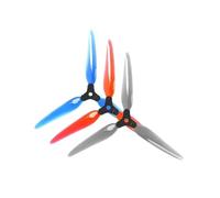 Compatible with 2 F7 7051 7X5.1X3 three-blade folding propellers compatible with 7 inch L 7 long range drone parts universal(2Pairs Gray)