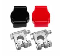 Compatible with 2 Military Spec Battery Terminals, Heavy Duty Zinc Alloy Terminals for Marine Cars, Boats, RVs and Vehicles (Battery+Covers +