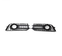 Compatible With 2010 2011 2012 2013 2014 A1 For 8X Right Fog Light Grille Front Bumper Lower Hex Mesh Grill Set 8X0807682A Fog Light Grill Lamp Cover(Chrome black)
