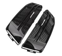 Compatible With 2016 2017 2018 For S4 For A4 B9 Pair Fog Light Grille Front Bumper Lower Grille Cover Set 8W0807681F 8W0807682F Fog Light Grill Lamp Cover(Chrome Black)