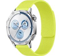Compatible with 22mm Watch Straps for Garmin Venu 2 3/Forerunner 255/Forerunner 265/Vivoactive 4, Soft Magnetic Silicone Replacement Band for Samsung Galaxy Watch 3 45mm (Fluorescent Green)