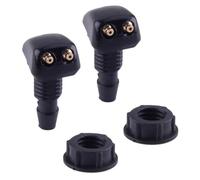 Compatible With 2pcs Car Front Left Right Dual Holes Windshield Wiper Washer Water Spray Nozzle Jets Adjustable Universal Washer nozzle