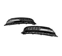 Compatible With 2PCS Front Fog Lamp Black Grille Grill Fpr AUDI A5 S-Line S5 2013 2014 2015 2016