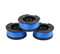 Compatible with 3-Pack Auto Feed Trimmer Spool and Line Head, for Black and Decker BD032 A6481 AF-100, 1.5mm Diameter 10m Length, Replacement Parts, for GH GL ST CST LST Series String Trimmers