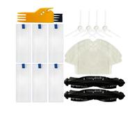 Compatible With 360 S6 Robot Vacuum Cleaner Washable Hepa Filter Main Brush Side Brushes Mop Cloth Replacements Parts Convenient Packaging (Color : Set 4)