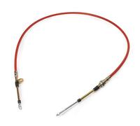 Compatible With 5 Gear Lever 5 Feet 59.84 Inch Red Car Shifter Gearbox Cable Heavy Duty Race Accessories Kit AF72-1002 AF721002 Trans Control Lever Cable