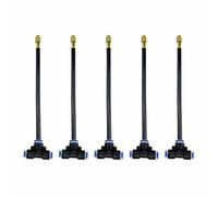 Compatible with 5 Pcs Brass Misting Nozzles Tee with Built in Hose 360 Degree Adjustable Water Mister Thread Sprayer 0.31"(8mm) Accessories for Patio Outdoor Cooling