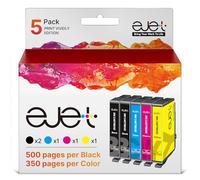 ejet 603XL Compatible Ink Cartridge Replacement for Epson 603 603XL for Expression Home XP-3100 XP-4100 XP-2100 XP-2105 XP-3105 Workforce WF-2810 WF-2830 WF-2835 WF-2850(B/C/M/Y, 5-Pack)