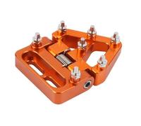 Compatible With 690 R 690 SMC R 701 701 Supermoto SUPER MOTO Folding Rear Brake Pedal Tip Plate Universal Fit Aftermarket Replacement(Orange)