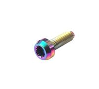 Compatible With 6Pcs Titanium BBS Split Rim Bolts M7*24/32 Mm 12Point Head Screw Ti6Al4V Two-Piece Three Pieces Wheel Hub Ti Fastener(Rainbow,M7x24 mm)