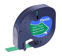 Compatible with 91331 16952 Universal Fit for 12mm Plastic Label Paper Tape Fabric White LT-100H Labelmaker 200B QX50(Green Plastic)