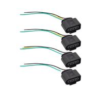 Compatible With A3 2006-2008 4 Pcs 4 Wire Ignition Coil Repair Connector Pigtail Harness Wiring Waterproof Electrical Assembly 1J0973724 Car Parts