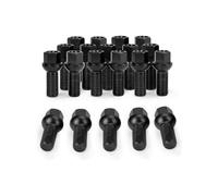 Compatible With A3 2006-2024 For A4 1996-2020 For A5 2010-2014 Car Ball Seat Lug Bolts M14x1.5 28mm Shank Length Hex: 17mm Car Wheel Bolt Wheel Bolt Nut