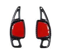 Compatible With A3 A4 A5 A7 A8 S3 S4 S5 S6 S7 2020 2021 1 Pair Car Accessories Carbon Fiber Steering Wheel Shift Paddle Extension Sticker(Forge black)