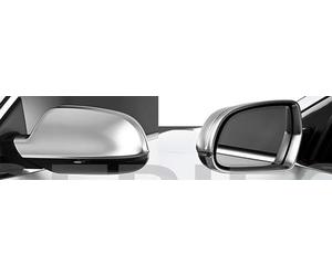 Compatible with A3 RS3 8P Alloy Matt Wing Mirror Door Caps Cover Trim Case Housing