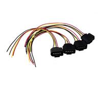 Compatible With A4 1997-2005 Ignition Coil Connector Harness Plug Wiring Cable Waterproof Female Pigtail Electrical Assembly Replacement Car Parts(4 Pieces)