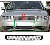 Compatible with A4 8E B6 Front Sport Mesh Honeycomb Bumper Lower Grill 01-05