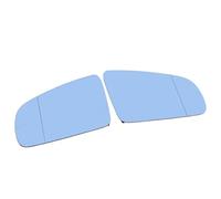 Compatible With A4 B6 B7 2002 2003 2004 2005 2006 2007 2008 8E0857535E 8E0857536E Side Heated Mirror Glass Lens Door Wing Rear View Mirror Glass side Mirror Glass(2pcs Blue)