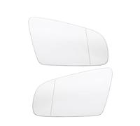 Compatible With A4 B6 B7 2002 2003 2004 2005 2006 2007 2008 Car Left Right Side Heated Rear View Mirror Glass Lens 8E0857535E 8E0857536E Car Wing Mirror parts(White,2pcs)