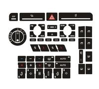 Compatible With A4 B6 B7 Car Radio Climate Headlight Adjustment Button Repair Worn Knob Switch Interior Decoration Car Styling(Sticker A)