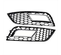 Compatible With A4 For B8.5 2013 2014 2015 2016 Chrome Front Bumper Fog Light Cover Honeycomb Fog Lamp Grill 8K0807681L Car Fog Lamp Grille