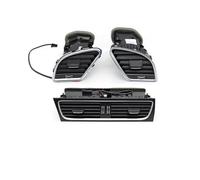 Compatible With A4L A5 2009-2016 LHD Car Front Dashboard Middle Left Right AC Vent Outlet Grille Assembly 8KD820901 8KD820902 Air Conditioning Grille(LHD 3PCS SET)