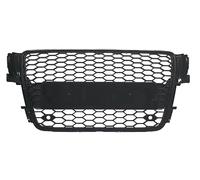 Compatible with A5 B8 S5 Mesh Honeycomb Badged Sport Front Tuning Grill 07-11