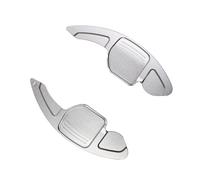 Compatible With A5 S5 2012 2013 2014 2015 2016 For A3 S3 A4 B8 Car Steering Wheel Paddle Shift Extend Extension Shifter Parts Paddle Shifter Kit(Silver)