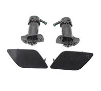 Compatible With A6 C6 2005 2006 2007 2008 Car Front Bumper Headlight Washer Spray Nozzel Jet Cover Cap(1set)