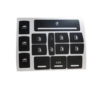 Compatible With A6 For C5 1997-2004 1 Set Button Repair Decal Sticker Window Cup Holder Adjustment Worn Knob Switch Sticker