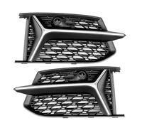 Compatible With A6 For Sline C8 S6 C8 2018 2019 2020 2021 2022 2023 2024 2Pcs Car Front Bumper Grille Grill Cover Fog Light Cover Fog Lamp Grill