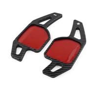 Compatible With A6 S6 RS6 Q7 A7 2012 2013 2014 2015 2016 2017 2018 1 Pair ABS Plastic Car Steering Wheel Shifter Paddle Extension Sticker(Forged Pattern)