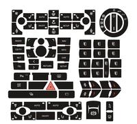 Compatible with A8 D3 2002 2003 2004 2005 2006 2007 2008 2009 Interior Accessories Adjustment Car Clima Control Button Repair Decals Stickers Car Center Console Trim