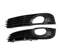 Compatible With A8 D3 2005 2006 2007 4E0807681AD Left Right Car Front Bumper Fog Light Radiator Grills Cover Car Fog Lamp Grille Assembly Fog Light Bezels