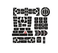 Compatible with A8 D3 Clima Panel Decals Stickers Repair Worn Button Switch Knob Interior Decals Decoration Car Styling Accessories Car Button Stickers
