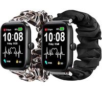 Compatible with Aeac Smart Watch Bands,Fabric Elastic Scrunchie Elastic Watch Band Women Cute Replacement Straps Compatible with 1.69 inch Aeac/Woneligo/Gydom/AITAFY/RIVERSONG/TOZO S2 44mm Smart Watch