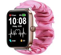 Compatible with Aeac Smart Watch Bands,Fabric Elastic Scrunchie Elastic Watch Band Women Cute Replacement Straps Compatible with 1.69 inch Aeac/Woneligo/Gydom/AITAFY/RIVERSONG/TOZO S2 44mm Smart Watch