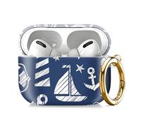 Compatible with AirPod Pro 2nd//1st Generation Case Cover with Key Chain,Full Protective Shockproof Wireless Headphone Case for Airpod Pro 2023/2022/2019（Lighthouse）