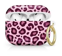 Compatible with AirPod Pro 2nd/1st Generation Case Cover with Key Chain,Full Protective Shockproof Wireless Headphone Case for Airpod Pro 2023/2022/2019(Pink Leopard)