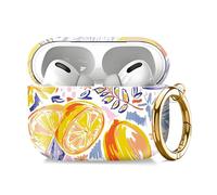 Compatible with AirPod Pro 2nd//1st Generation Case Cover with Key Chain,Full Protective Shockproof Wireless Headphone Case for Airpod Pro 2023/2022/2019（Yellow Lemon）
