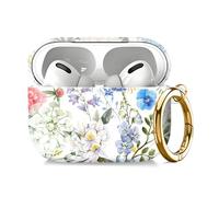 Compatible with AirPod Pro 2nd//1st Generation Case Cover with Key Chain,Full Protective Shockproof Wireless Headphone Case for Airpod Pro 2023/2022/2019（Beautiful Garden）